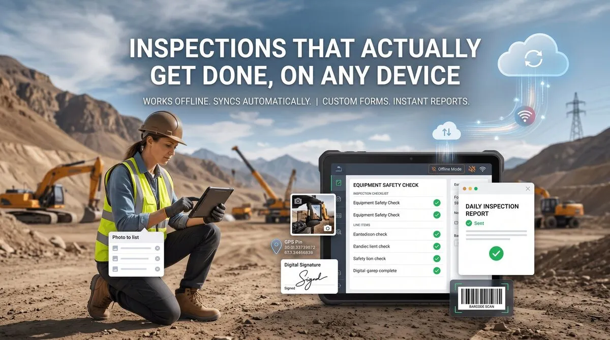 Pervidi mobile inspection app