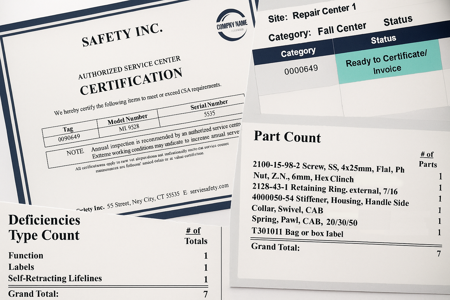 Reports Repair Centers Automate Repair Centers